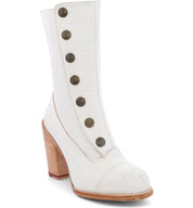 An Amelia ankle boot with wooden buttons from Oak Tree Farms.