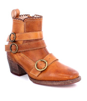 A women's Bady ankle boot with buckles, made from real leather by Oak Tree Farms.
