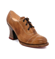 An enchanting women's Oak Tree Farms brown leather Nanny oxford shoe.